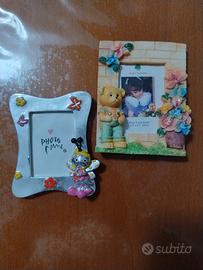 Set di 2 cornici portafoto decorative per bambini