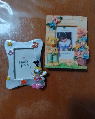 Set di 2 cornici portafoto decorative per bambini