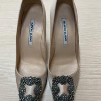 Decolletes raso Hangisi Manolo Blahnik th 39