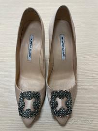 Decolletes raso Hangisi Manolo Blahnik th 39