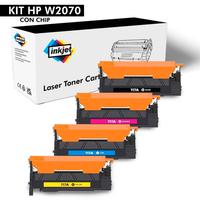 kit 4 toner HP W2070a 117a compatibile con chip