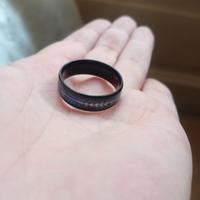 Anello Fede Nuovo Uomo Meteorite Tungsten