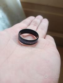 Anello Fede Nuovo Uomo Meteorite Tungsten