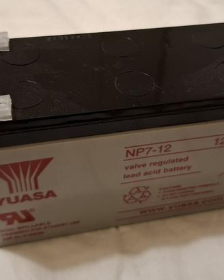 Batteria YUASA NP7-12 12V-7,2Ah per centrale antif