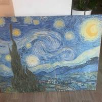 Stampa tela 130x100. "La notte stellata" Van Gogh