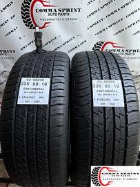 2 PNEUMATICI 235/50 R19 CONTINENTAL 4 STAGIONI 85%