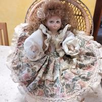 bambola porcellana di Capodimonte  da collezione