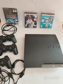 Sony PlayStation 3 Slim + 3 Controller + 3 Giochi