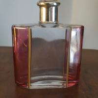 Vintage porta profumo in vetro e argento 800
