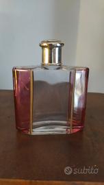 Vintage porta profumo in vetro e argento 800