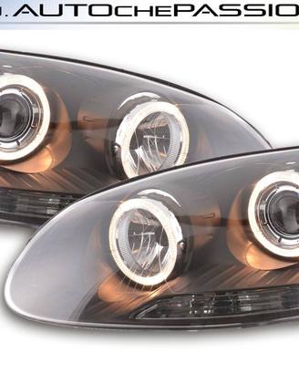 Coppia fanali Angel Look black neri per VW GOLF 5/