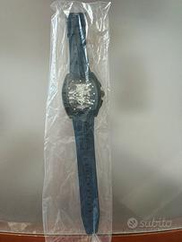 Orologio uomo skeleton blu