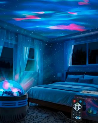 Lampada LED luce effetto stelle aurora boreale