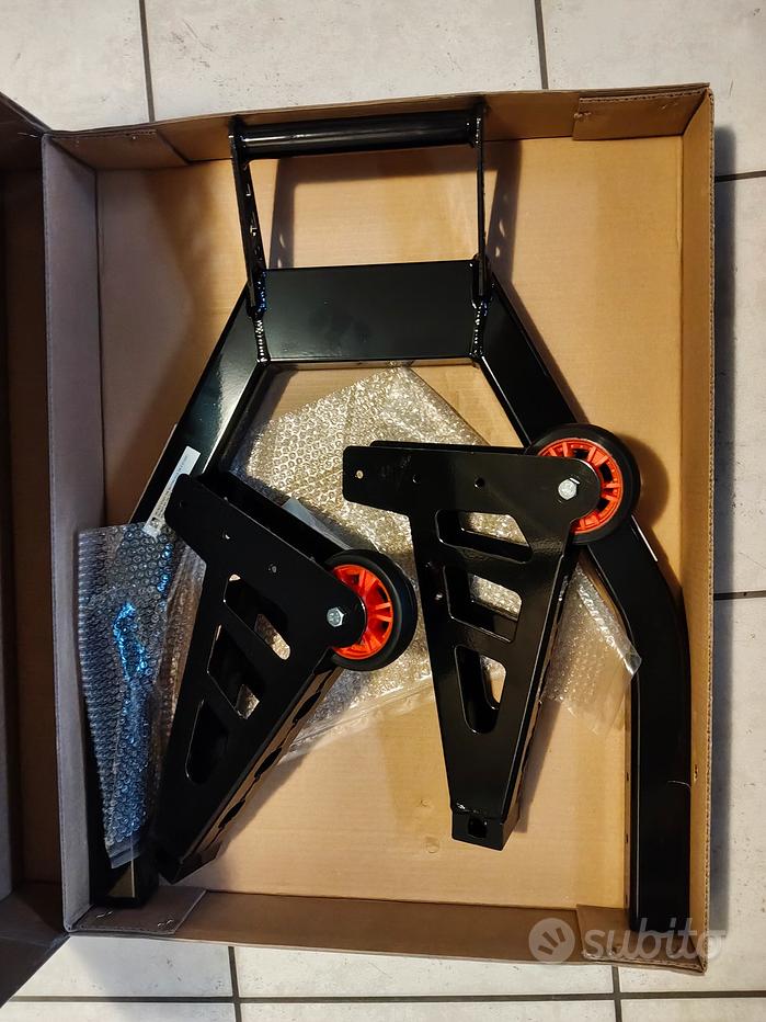 Cavalletto Posteriore Per Moto Universale | Alza Moto Regolabile Con Ruote, Smontabile, Capacità Carico Elevata