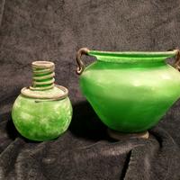 Vasi in vetro sabbiato