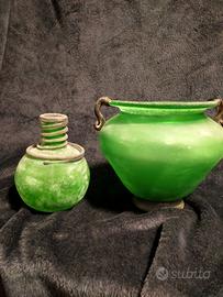 Vasi in vetro sabbiato