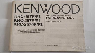 ManuaIe istruzioni per l'uso Kenwood KRC- 457R/RL