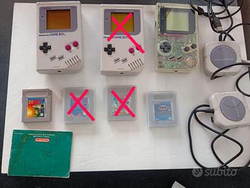 Lotto console Nintendo Game Boy + giochi e ac
