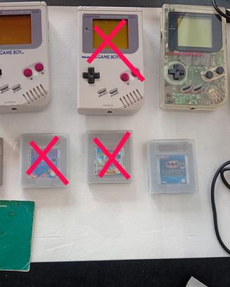 Lotto console Nintendo Game Boy + giochi e ac