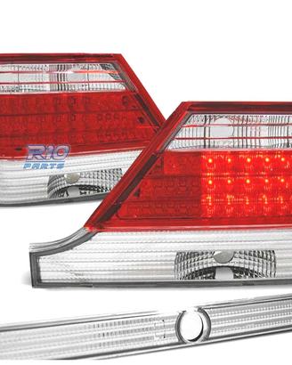 FANALI MERCEDES CLASSE S W140 94-98 LED ROSSO CROM