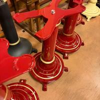 piedistalli restaurati per  affettatrice