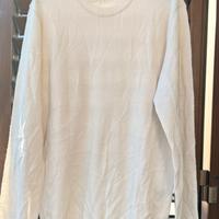Felpa maglione Liu Jo bianca in lana di alpaca M