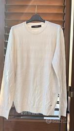 Felpa maglione Liu Jo bianca in lana di alpaca M