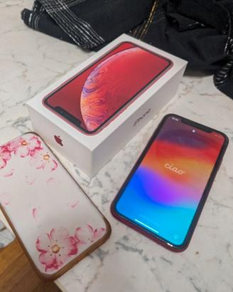 iPhone XR 128gb Rosso + cover + vetro temprato