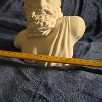 Statua scultura Zeus cemento Bianco 