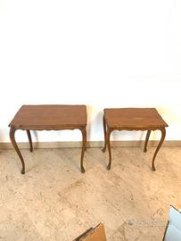 Tavolini gamba sottile legno massello