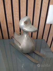 salvadanaio in ottone vintage 