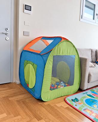Casetta per bambini con 100 palline