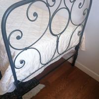 letto singolo in ferro battuto inizi 900