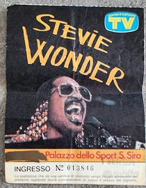Biglietto concerto vintage Stevie Wonder