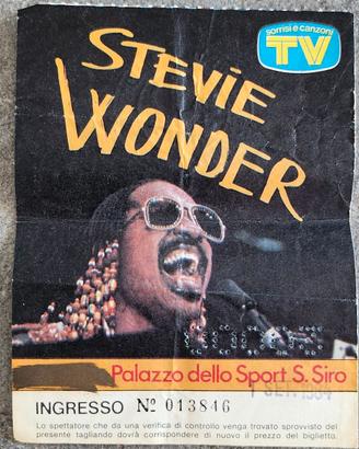 Biglietto concerto vintage Stevie Wonder
