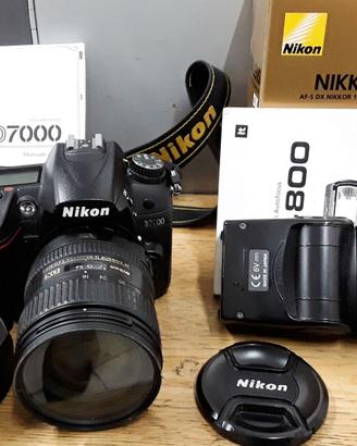 FOTOCAMERA D 7000,  +  NIKON 16/85- FLASH SB 800