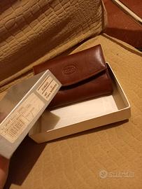 portafoglio di vera pelle 