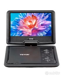 Lettore DVD Portatile con Schermo Girevole 256 mm