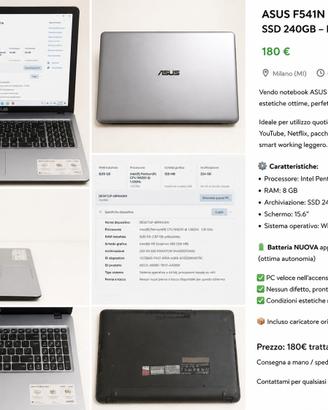 Notebook ASUS F541N