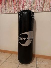 GET FIT Sacco Boxe 30kg + Guanti e Attacco da muro