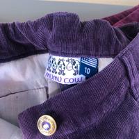 Pantaloni velluto costine bimba 10 anni