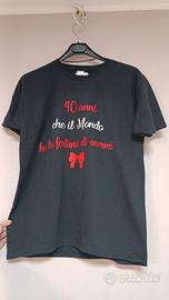 t-shirt donna cotone ironica 40 anni