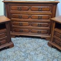 Trittico Camera da Letto in Legno Massello