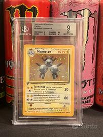 Pokemon Set base 1 edizione Magneton BGS 9