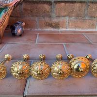 Set pomelli vintage in ottone dorato - stile baroc