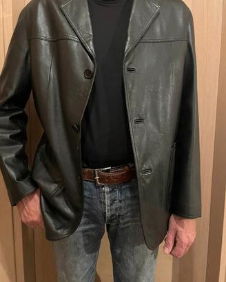 Giacca uomo in pelle italiana