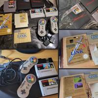 Lotto NES & SNES Giochi + joypad controller - ZELD