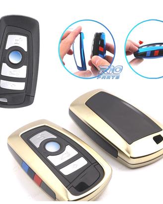 CUSTODIA COVER CHIAVE BMW QUADRATA IN ORO