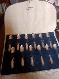 Set posate 12 cucchiaini in argento 800 