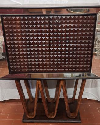 VINTAGE MOBILE BAR DESIGN OSVALDO BORSANI ANNI '40